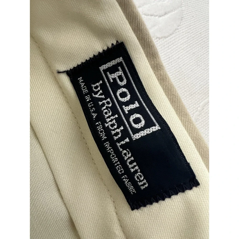 Vintage Polo Ralph Lauren Siena Pants 40 NWT USA Made Rayon Pleated Unhemmed